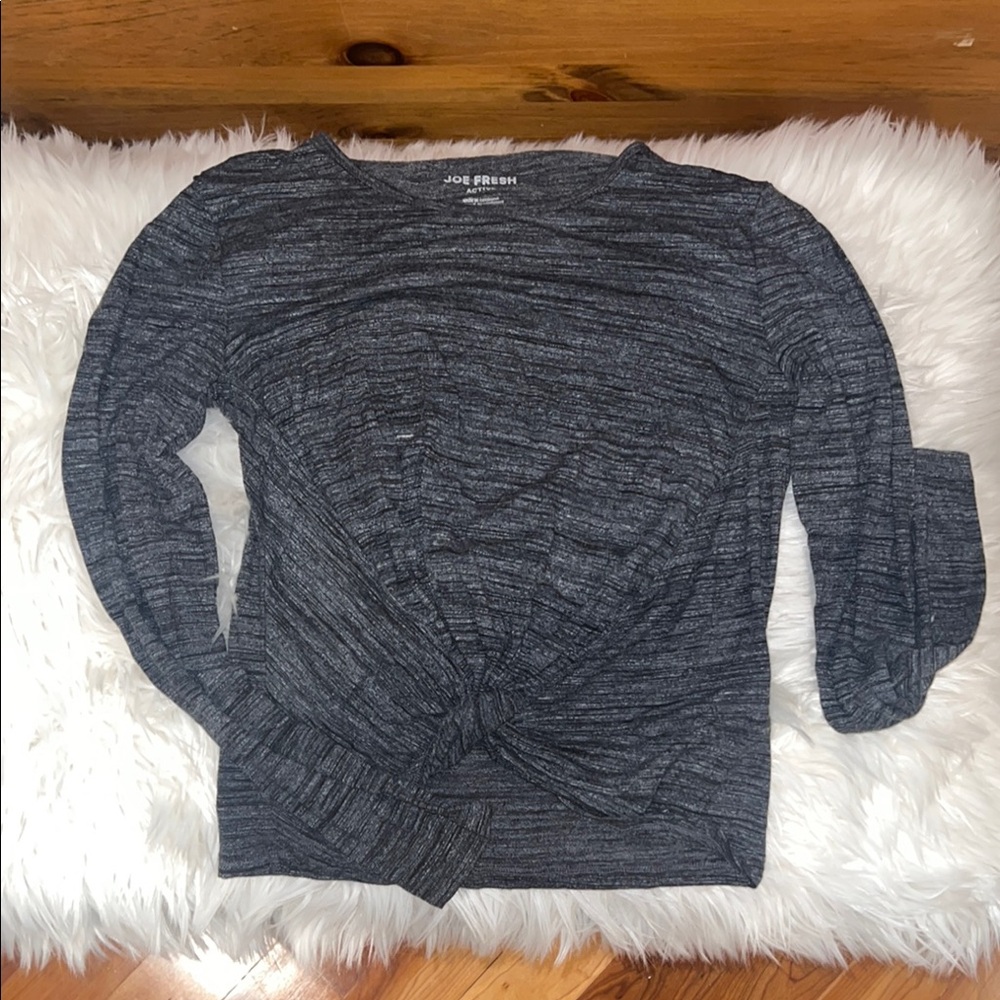 Joe Fresh Gray Long Sleeve Top